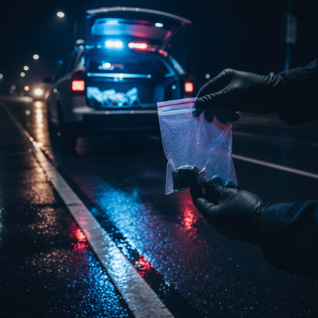 Augustów: Fahrer unter Drogen, Marihuana im Auto