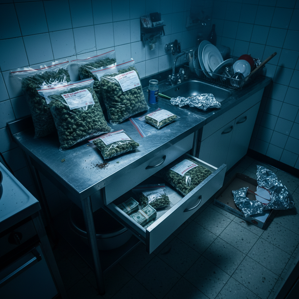 Augustów: Marijuana hidden in kitchen found