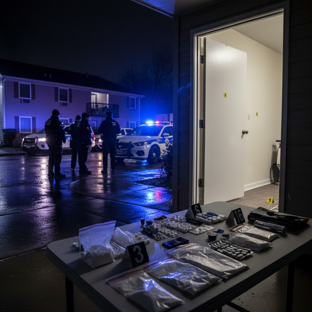 Augustów: 31-year-old held over major drug possession