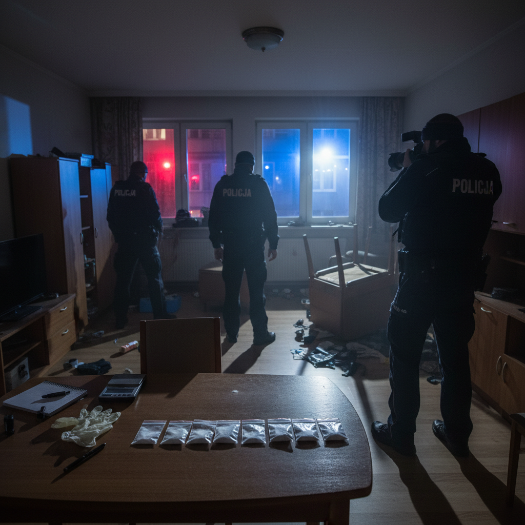 Augustów: 29-year-old arrested with amphetamine in flat