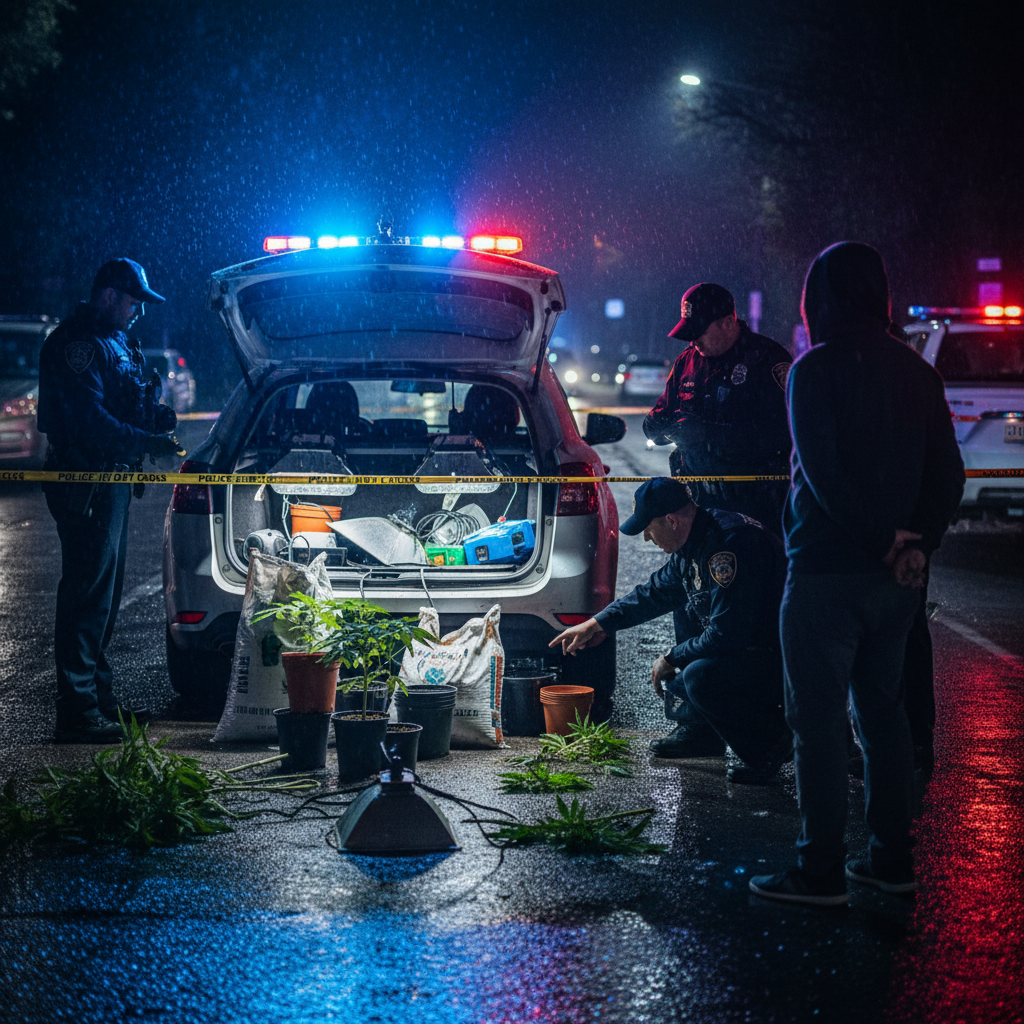 Augustów: detenidos tras admitir cultivo de cannabis