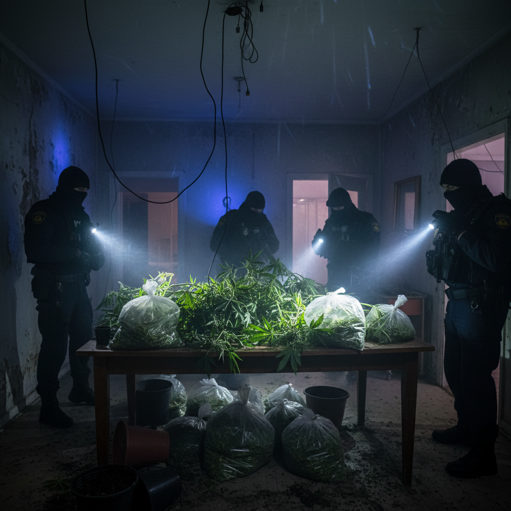 Augustów: Drogenfund in Wohnung, Mann festgenommen