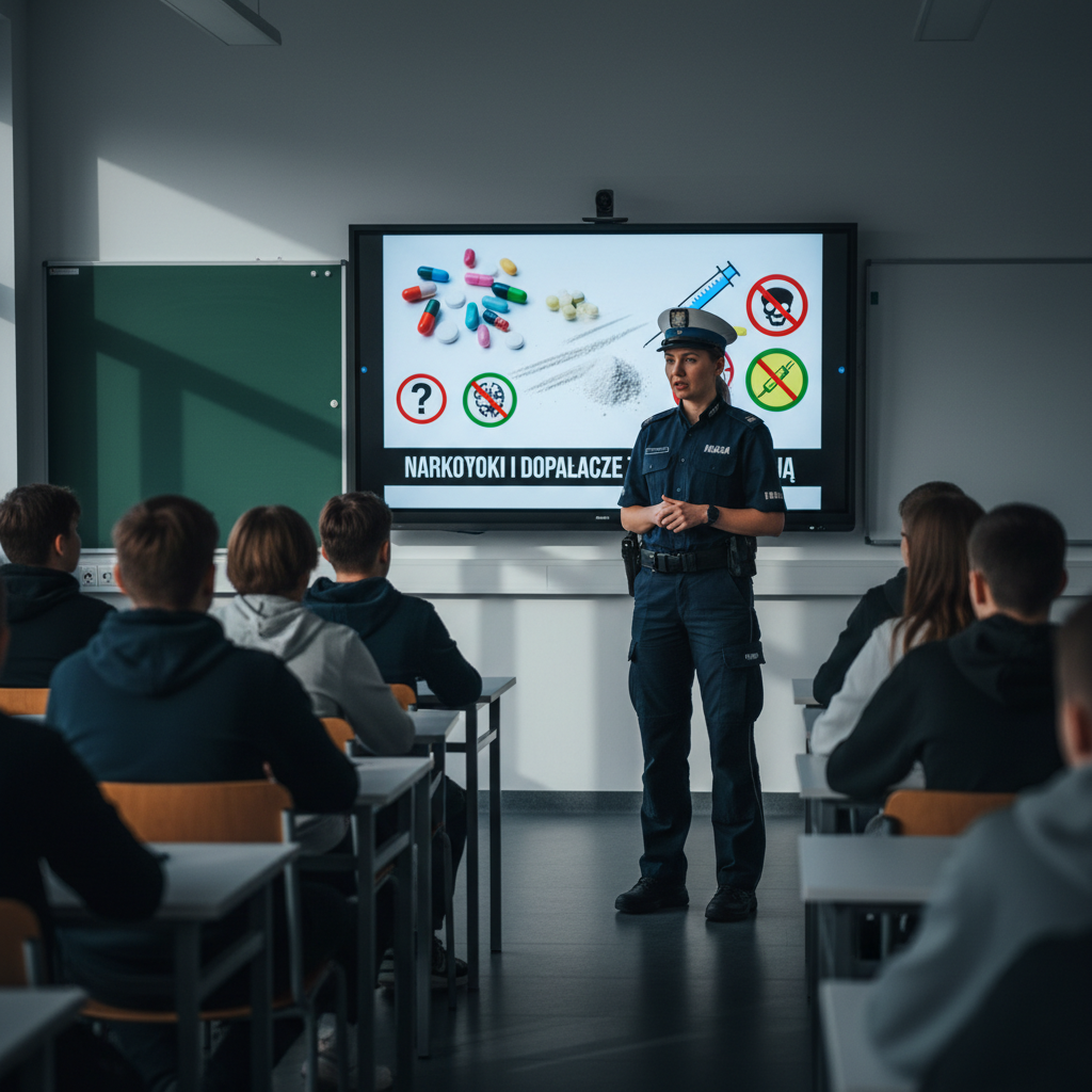 "Narkotyki i dopalacze zabijają" – sesión de prevención en Augustów