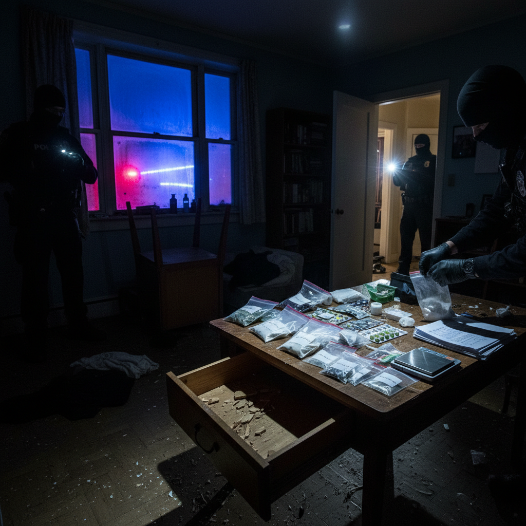 Augustów: 29-year-old arrested after drugs found at home