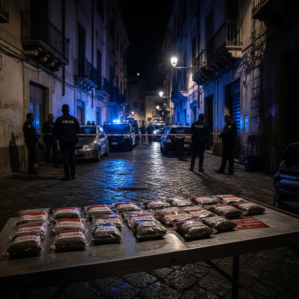 Redada en Catania contra red narco de clan