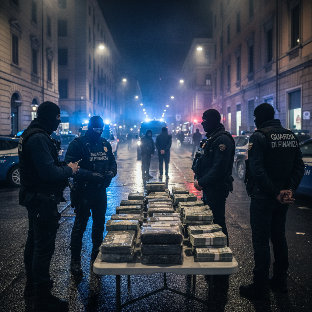 Milan: incautan 12 kg de droga y 90.000 euros