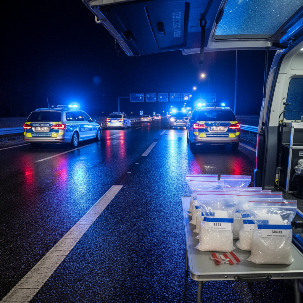 A61: 2,2 Kilo Crystal Meth bei Kaldenkirchen