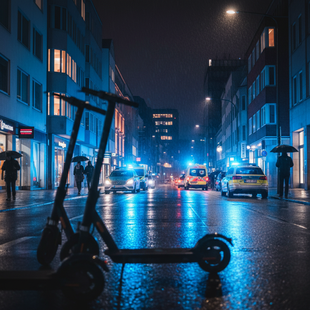Hamm: Arrest after night e-scooter stop, drug angle