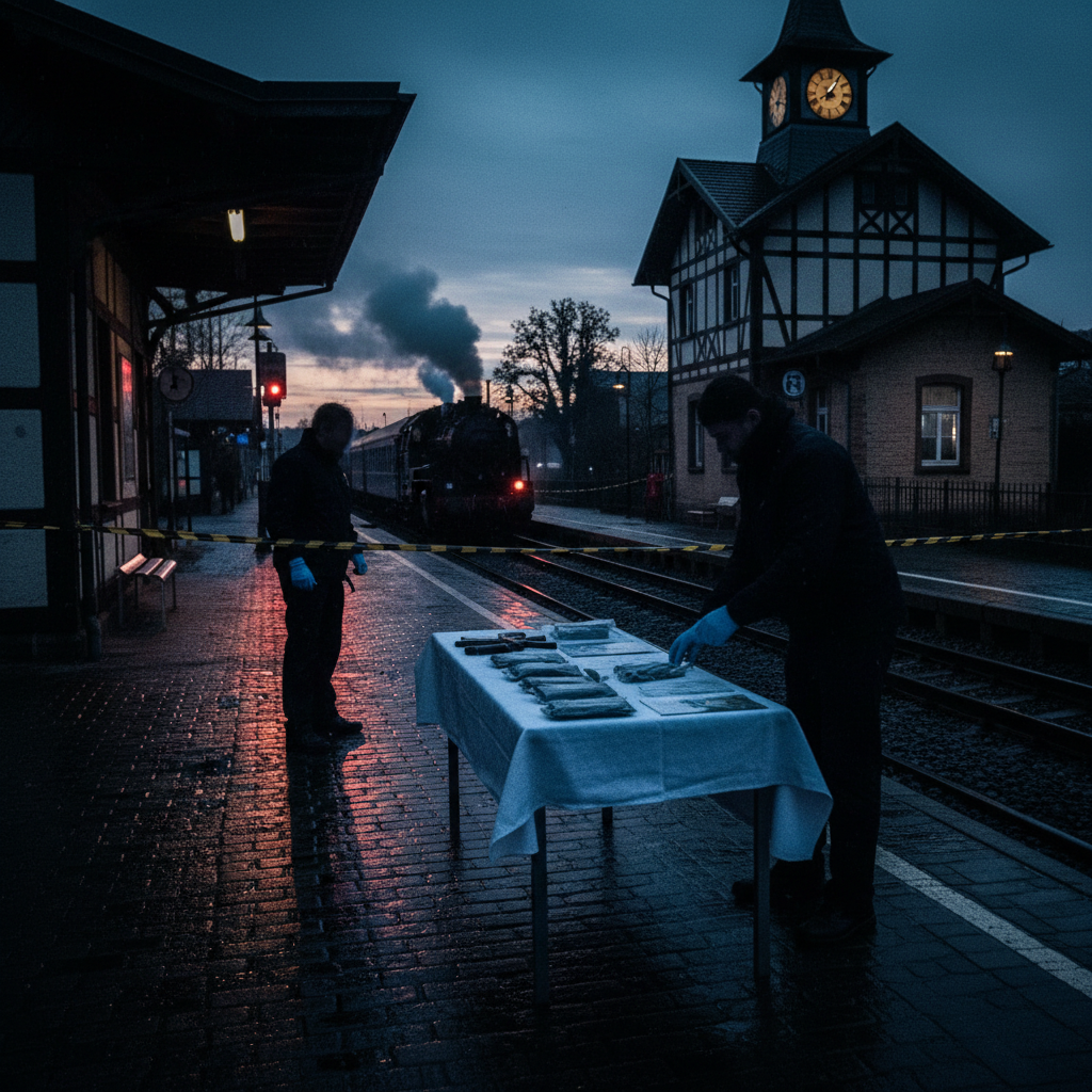 Youth group with drugs stopped at station