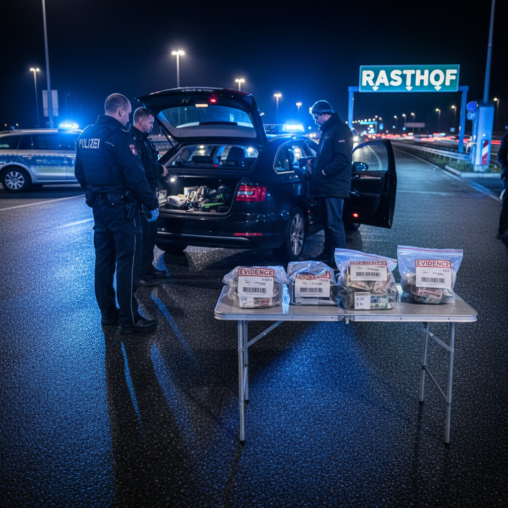 A3 en Gremsdorf: hallan drogas en control policial